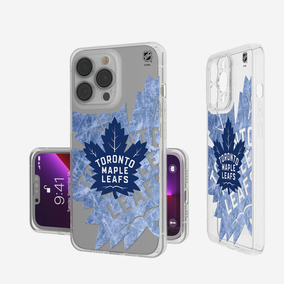 Toronto Maple Leafs Ice Tilt Clear Case-0