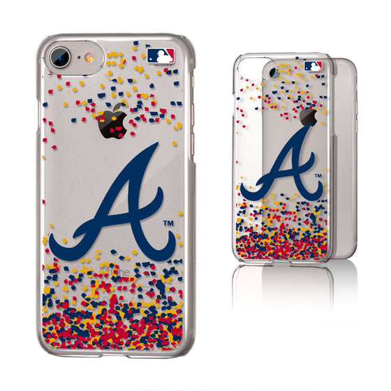 Atlanta Braves Confetti Clear Case - 757 Sports Collectibles