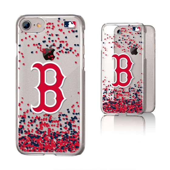 Boston Red Sox Confetti Clear Case - 757 Sports Collectibles