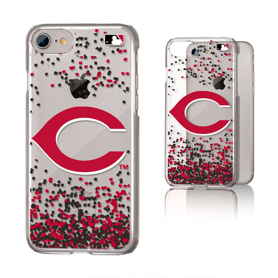 Cincinnati Reds Confetti Clear Case - 757 Sports Collectibles