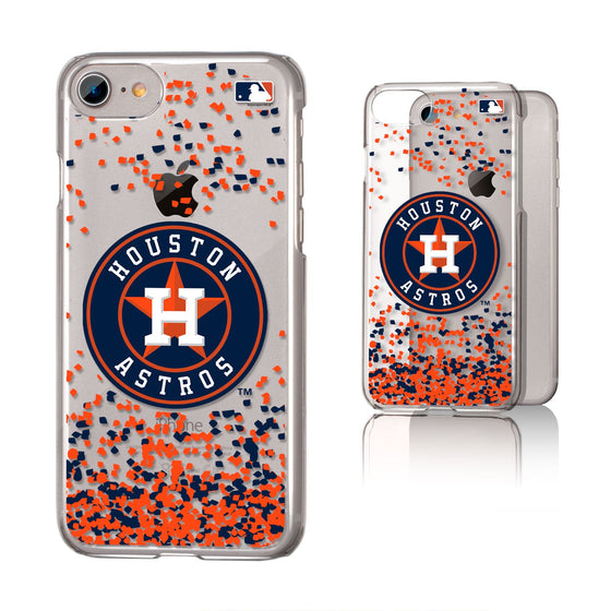 Houston Astros Confetti Clear Case - 757 Sports Collectibles