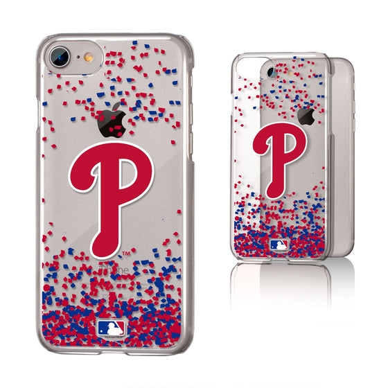 Philadelphia Phillies Confetti Clear Case - 757 Sports Collectibles