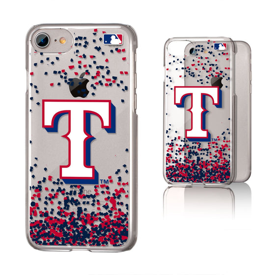 Texas Rangers Confetti Clear Case - 757 Sports Collectibles