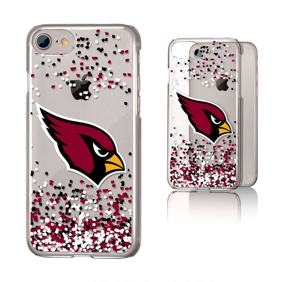 Arizona Cardinals Confetti Clear Case - 757 Sports Collectibles