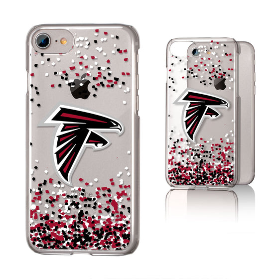 Atlanta Falcons Confetti Clear Case - 757 Sports Collectibles