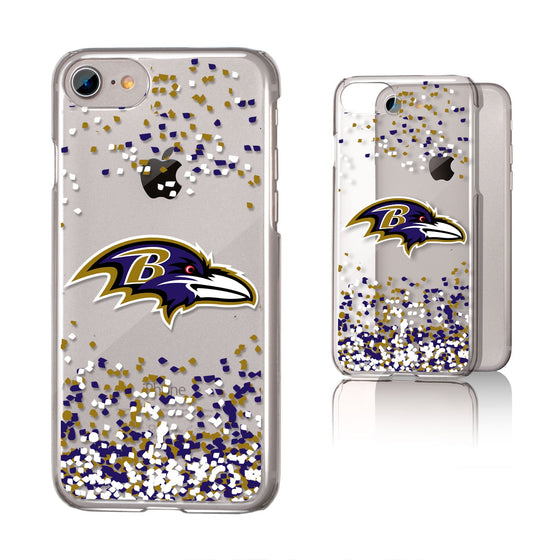 Baltimore Ravens Confetti Clear Case - 757 Sports Collectibles