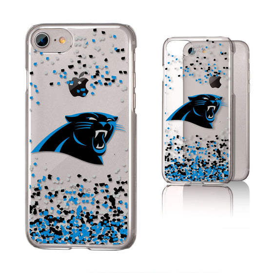 Carolina Panthers Confetti Clear Case - 757 Sports Collectibles