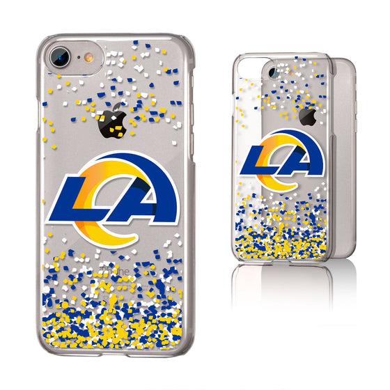 Los Angeles Rams Confetti Clear Case - 757 Sports Collectibles