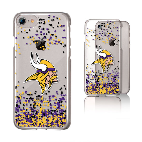 Minnesota Vikings Confetti Clear Case - 757 Sports Collectibles