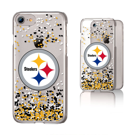 Pittsburgh Steelers Confetti Clear Case - 757 Sports Collectibles