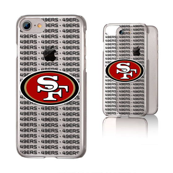 San Francisco 49ers Blackletter Clear Case - 757 Sports Collectibles