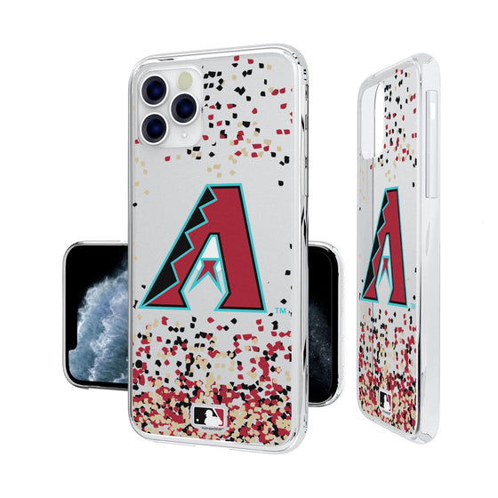 Arizona Diamondbacks Confetti Clear Case - 757 Sports Collectibles