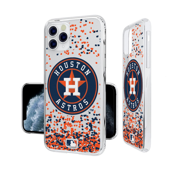 Houston Astros Confetti Clear Case - 757 Sports Collectibles