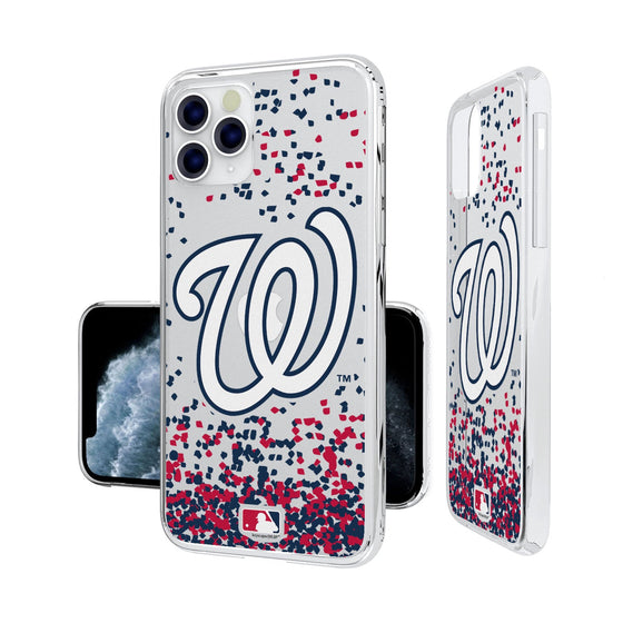 Washington Nationals Confetti Clear Case - 757 Sports Collectibles