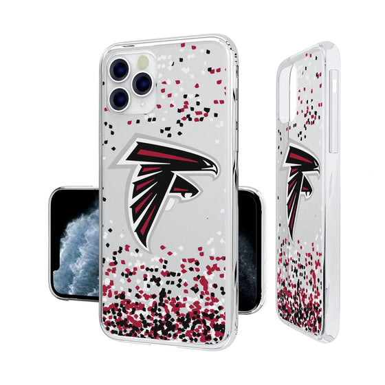 Atlanta Falcons Confetti Clear Case - 757 Sports Collectibles