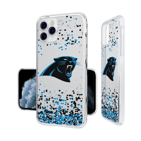 Carolina Panthers Confetti Clear Case - 757 Sports Collectibles