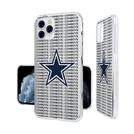 Dallas Cowboys Blackletter Clear Case - 757 Sports Collectibles