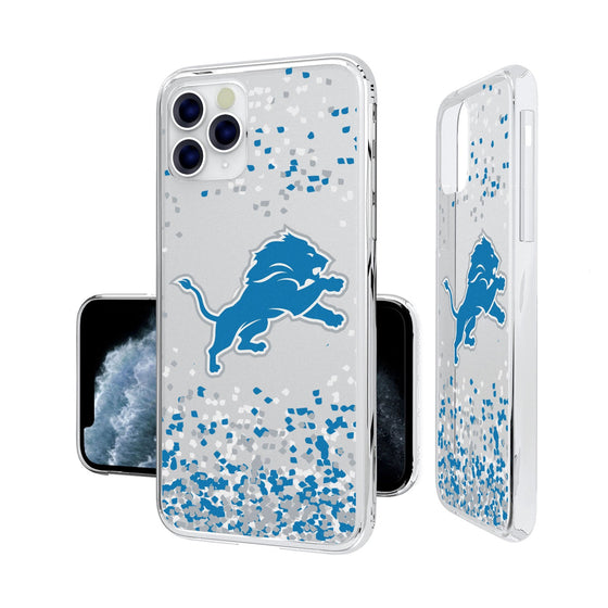 Detroit Lions Confetti Clear Case - 757 Sports Collectibles