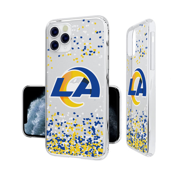 Los Angeles Rams Confetti Clear Case - 757 Sports Collectibles