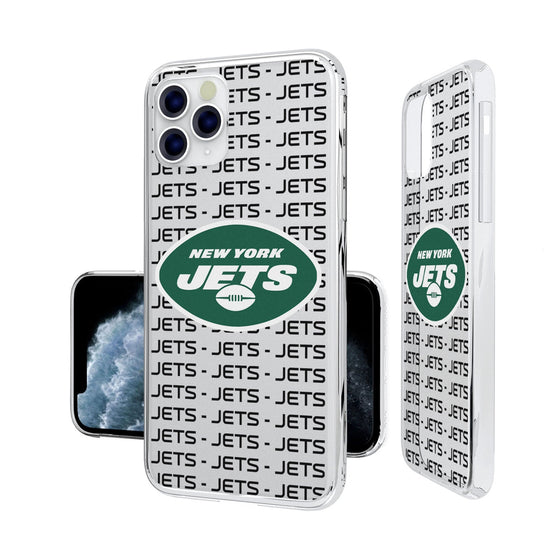 New York Jets Blackletter Clear Case - 757 Sports Collectibles