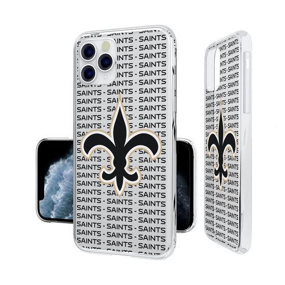 New Orleans Saints Blackletter Clear Case - 757 Sports Collectibles