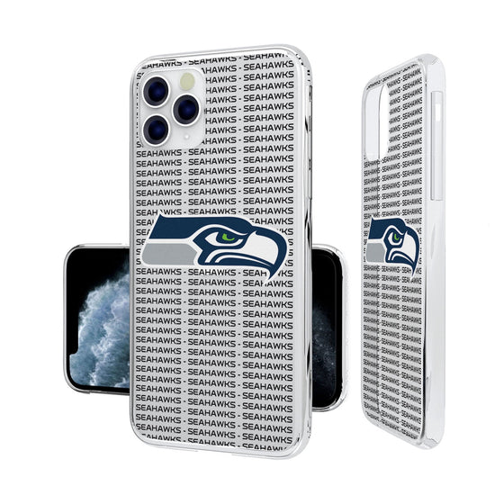 Seattle Seahawks Blackletter Clear Case - 757 Sports Collectibles