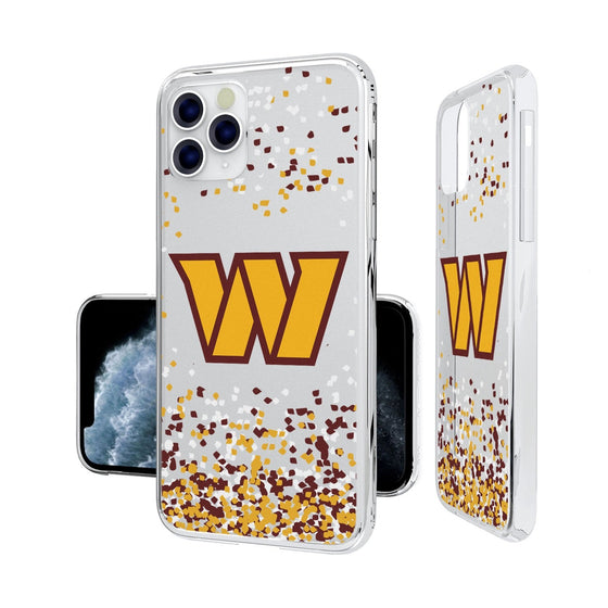 Washington Commanders Confetti Clear Case - 757 Sports Collectibles