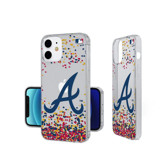 Atlanta Braves Confetti Clear Case - 757 Sports Collectibles