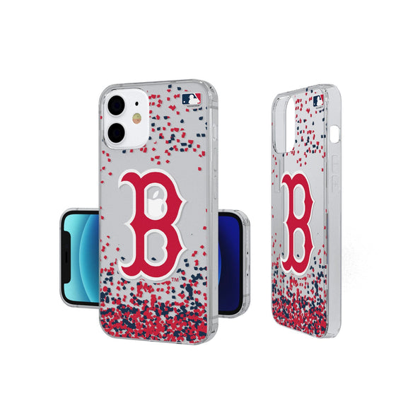 Boston Red Sox Confetti Clear Case - 757 Sports Collectibles