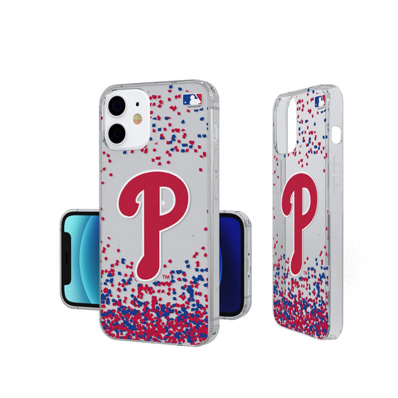 Philadelphia Phillies Confetti Clear Case - 757 Sports Collectibles