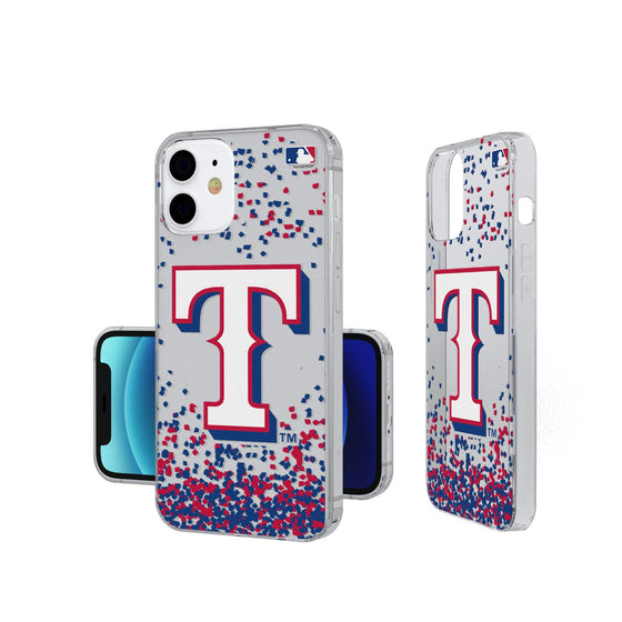 Texas Rangers Confetti Clear Case - 757 Sports Collectibles