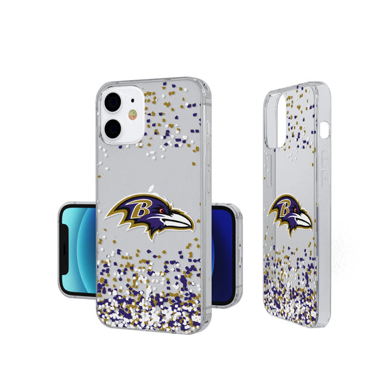 Baltimore Ravens Confetti Clear Case - 757 Sports Collectibles