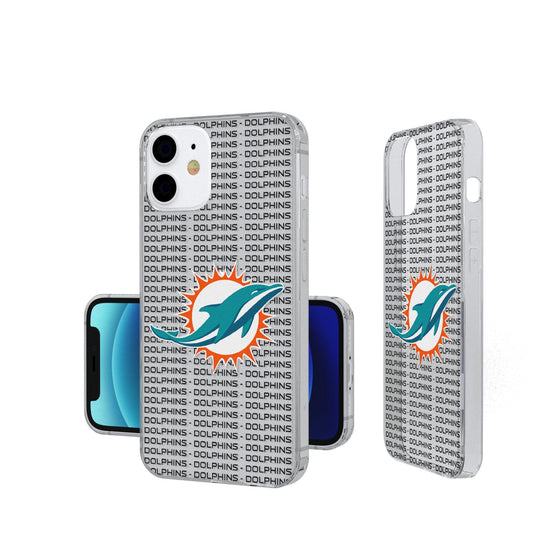 Miami Dolphins Blackletter Clear Case - 757 Sports Collectibles