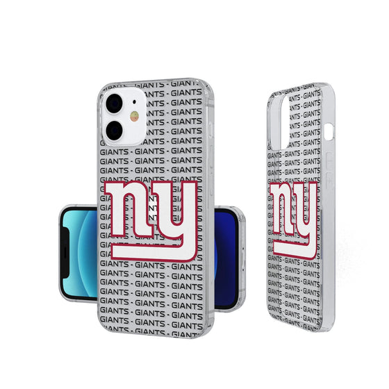 New York Giants Blackletter Clear Case - 757 Sports Collectibles