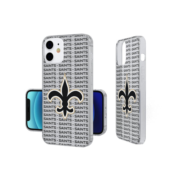 New Orleans Saints Blackletter Clear Case - 757 Sports Collectibles