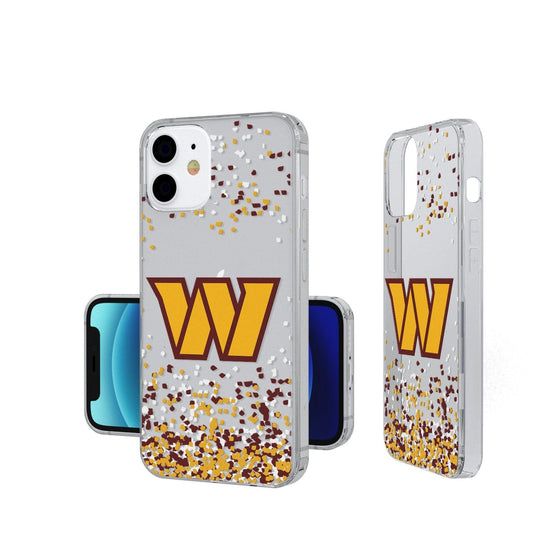 Washington Commanders Confetti Clear Case - 757 Sports Collectibles