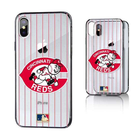 Cincinnati Reds 1978-1992 - Cooperstown Collection Pinstripe Clear Case - 757 Sports Collectibles