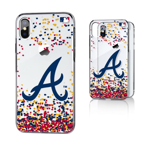 Atlanta Braves Confetti Clear Case - 757 Sports Collectibles