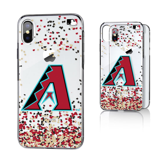 Arizona Diamondbacks Confetti Clear Case - 757 Sports Collectibles