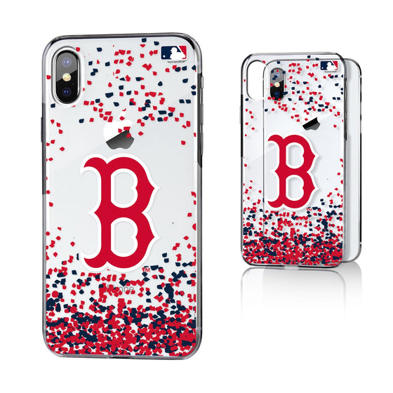 Boston Red Sox Confetti Clear Case - 757 Sports Collectibles