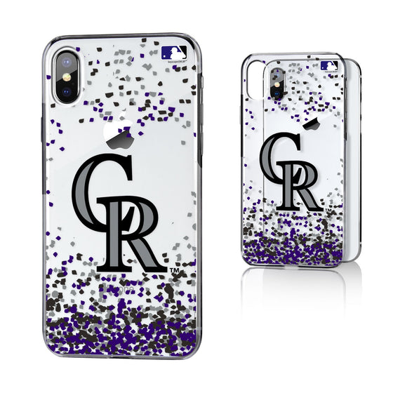 Colorado Rockies Confetti Clear Case - 757 Sports Collectibles