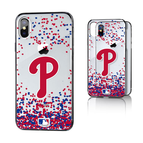 Philadelphia Phillies Confetti Clear Case - 757 Sports Collectibles