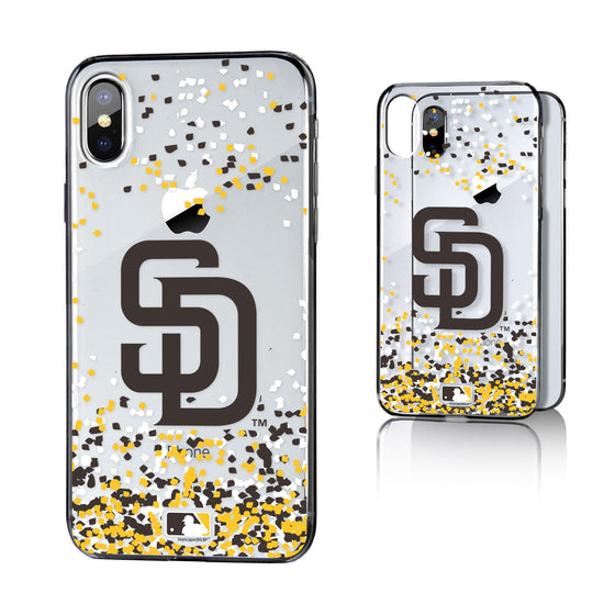 San Diego Padres Confetti Clear Case - 757 Sports Collectibles