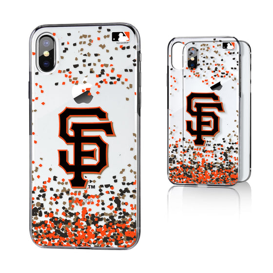 San Francisco Giants Confetti Clear Case - 757 Sports Collectibles