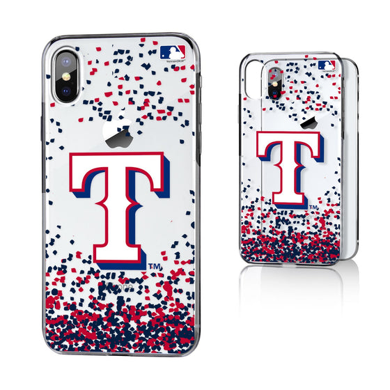 Texas Rangers Confetti Clear Case - 757 Sports Collectibles