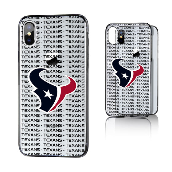 Houston Texans Blackletter Clear Case - 757 Sports Collectibles