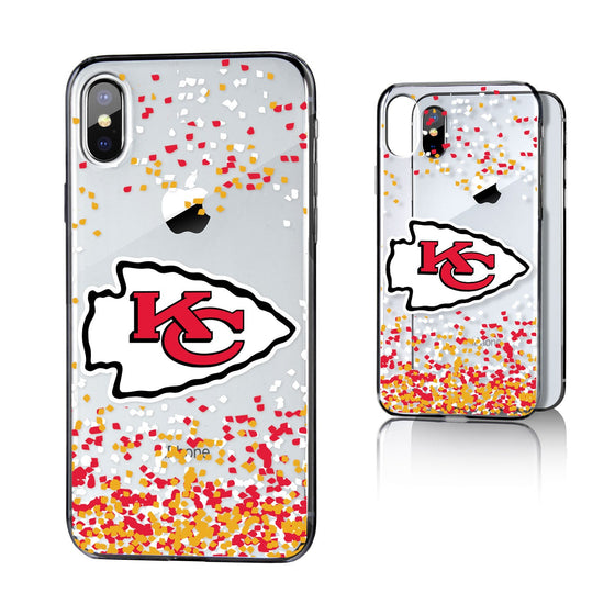 Kansas City Chiefs Confetti Clear Case - 757 Sports Collectibles