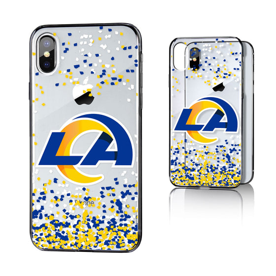 Los Angeles Rams Confetti Clear Case - 757 Sports Collectibles