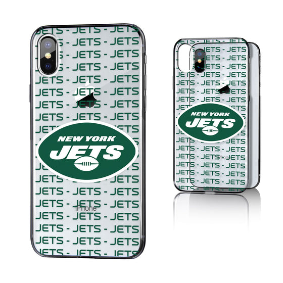 New York Jets Blackletter Clear Case - 757 Sports Collectibles