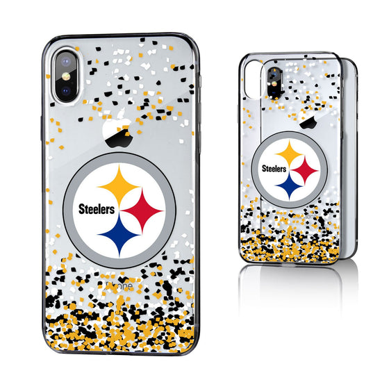 Pittsburgh Steelers Confetti Clear Case - 757 Sports Collectibles